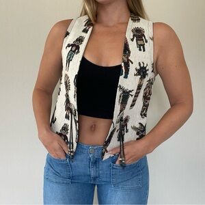 Spirits in the Pine Native American figures vest